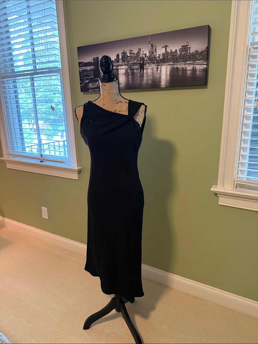 Black asymmetrical dress